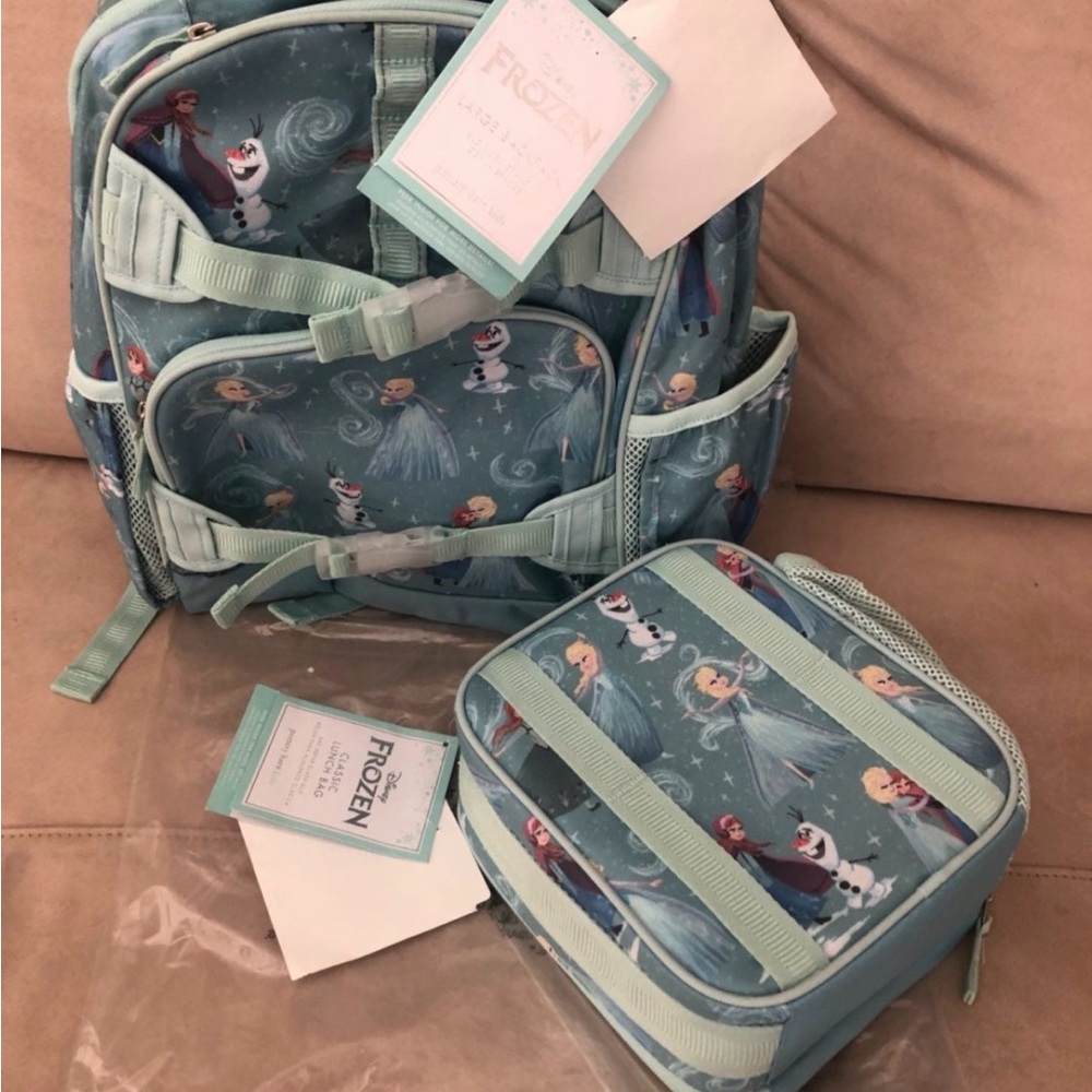 Pottery Barn Kids Frozen Backpack and Lunchbox Set